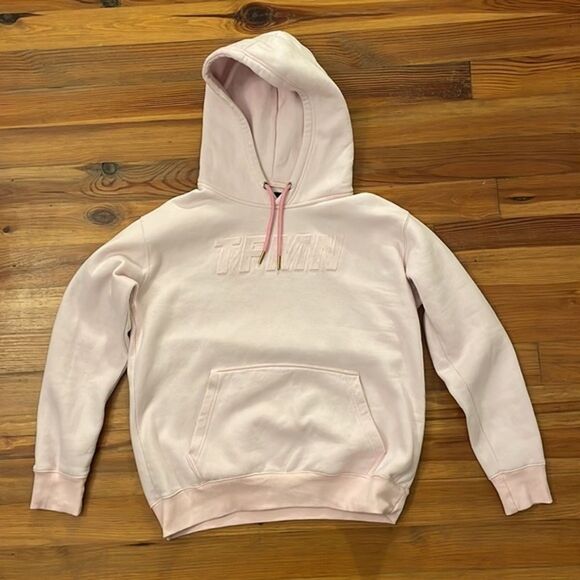 True Freshman TFMN Pink Hoodie Sweatshirt Size Large? Streetwear Hip Hop - Picture 3 of 12